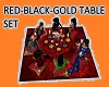 RED-BLACK-GOLD TABLE SET