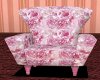 Pink rose chair