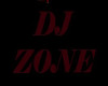 TRANSPARENT DJ ZONE SIGN