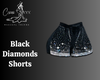 Black Diamonds Shorts