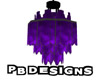 PB Purple Chandelier