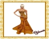 Yanis Gold Evening Dress