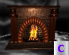 Brown Fireplace Animated