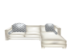 white poseless sofa