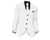 white tuxedo w/blk shirt