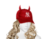 MI Curly Blonde2+Red Cap