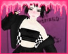 P Chess Fur Jacket Black