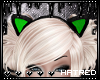 |H Green Kitty Ears