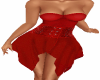 red corset dress