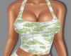 Green Floral Print Tank