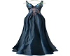 Navy Satin Dress