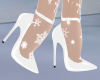 White Snowflake Pumps