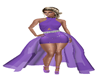 *CV lux gown purple