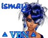 Ismay hair Navy blue
