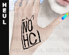 No Human Club Tatto Hand