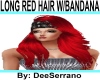 LONG RED HAIR W/BANDANA