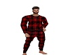 couples red flanel pjs