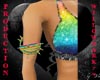 spiked armbands rainbow