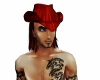  red&black cowyboy hat