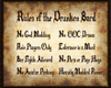 Rules of the Drunken Bar