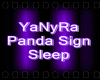 IYIPanda Sign Sleep