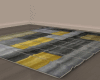 Gray/yellow rug