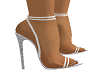Sexy White/Silver Heels