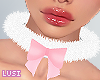 ♥ Fluffy Bow Pink