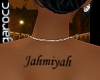 Jahmiyah back tattoo. F