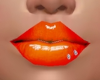 Cathy Neon Orange Lips