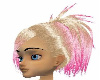 blond n pink ponytail