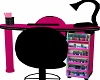 Pink Nail Salon Booth