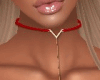 Red Flirty Choker v1