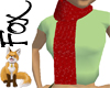 Fox~ Red Scarf