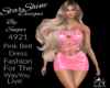 4921Pink Belt Dress
