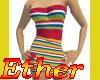 Colorful Strip Dress