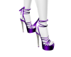 Purple silk Heels