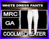 WHITE DRESS PANTS