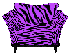 Purple&Black Zebra Chair