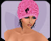 (V) pink cap with hair