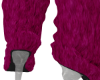 coco fur boots - berry