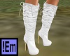 !Em White Suede Boots T 