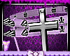 Yl Garters Cross Purple