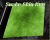 Sleek green rug