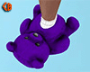 Purple Teddy Slippers F