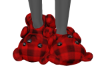 red plaid bear slippers