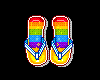 Tiny Rainbow Sandals
