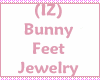 (IZ) Bunny Feet Jewelry