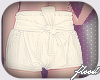 ॐ white shorts w/ bow