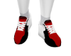 red black shoe